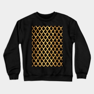 MERMAID Scales Gold And Black Crewneck Sweatshirt